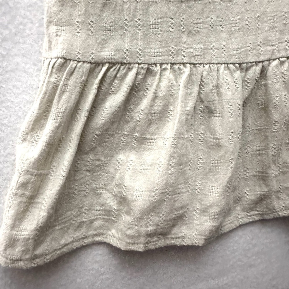 Here Comes The Sun XS Dress Tie Shoulder Mint‎ Green Textured Pockets Mini - Picture 4 of 12